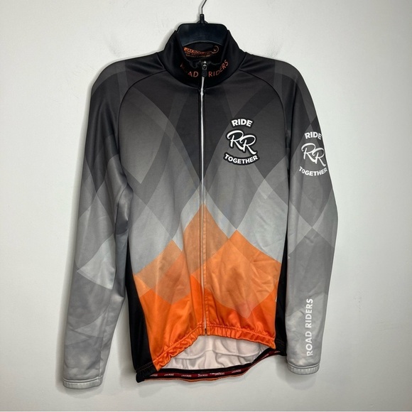 Jakroo road riders full zip cycling jersey size large - Picture 1 of 6